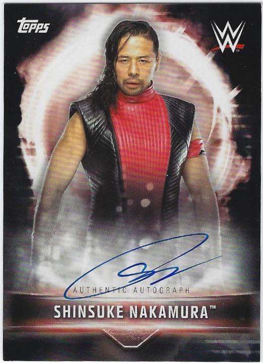 Shinsuke Nakamura #A-SN Wrestling Cards 2019 Topps WWE Road to Wrestlemania Autographs