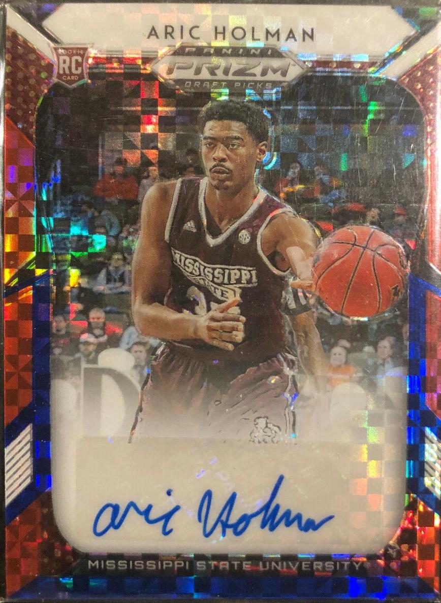 Aric Holman #91 2019 Panini Prizm Draft Picks Basketball Draft Picks Prizms Autographs