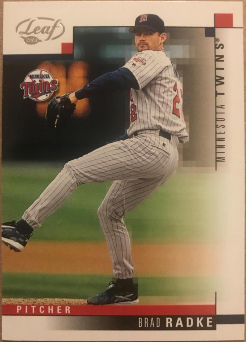 Brad Radke #56 Baseball Cards 2003 Leaf