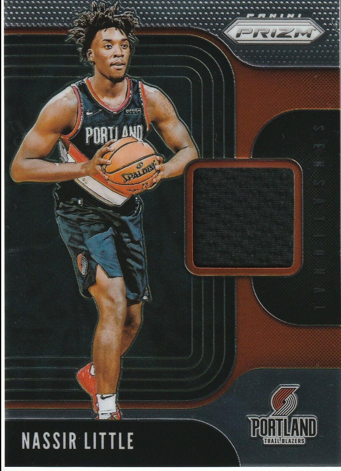 Nassir Little #NSL 2019 Panini Prizm Sensational Swatches Basketball