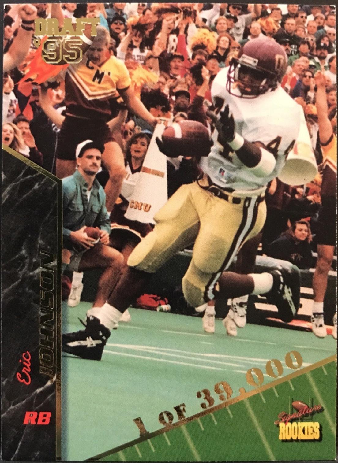 Eric Johnson #43 1995 Signature Rookies Football