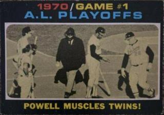 A. L. Playoff Game 1