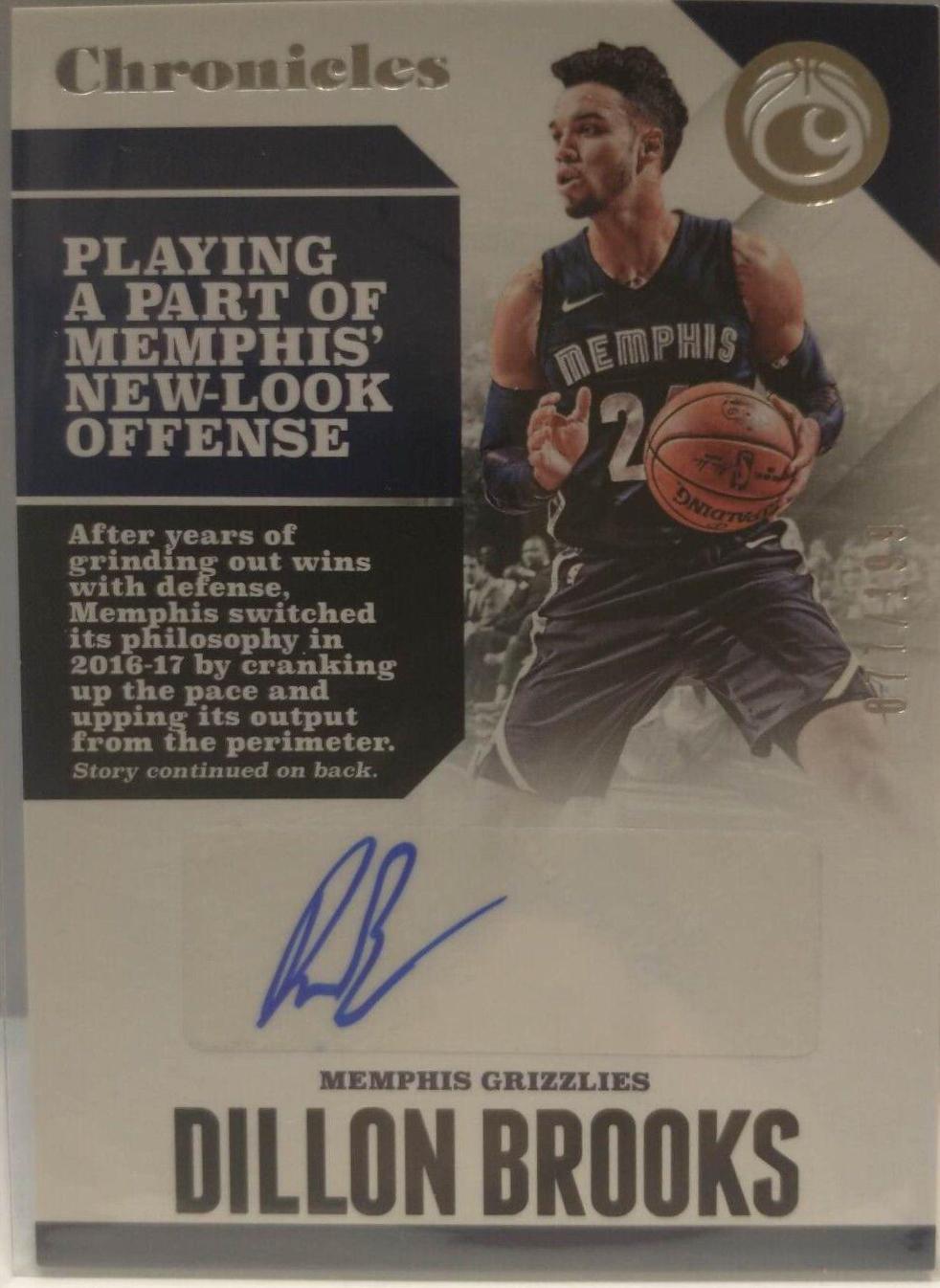 Dillon Brooks #CA-DBK Basketball Cards 2017 Panini Chronicles Autographs