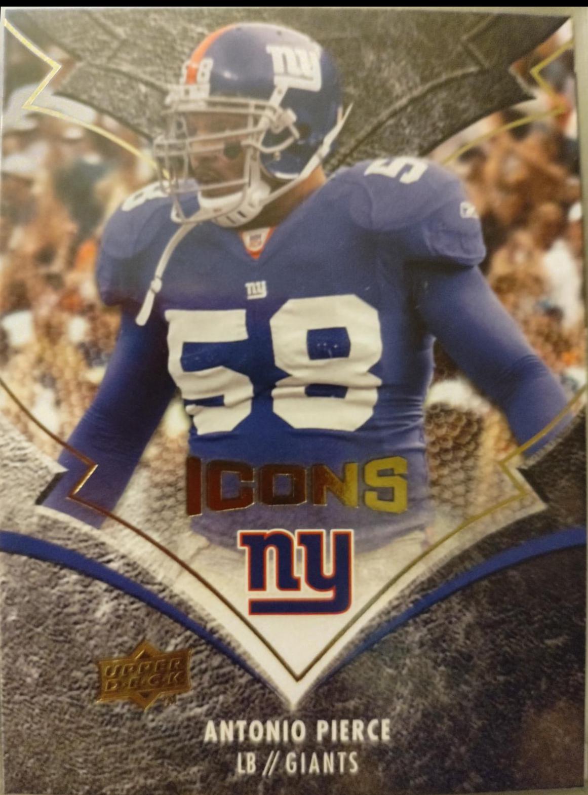 Antonio Pierce #66 Football Cards 2008 Upper Deck Icons