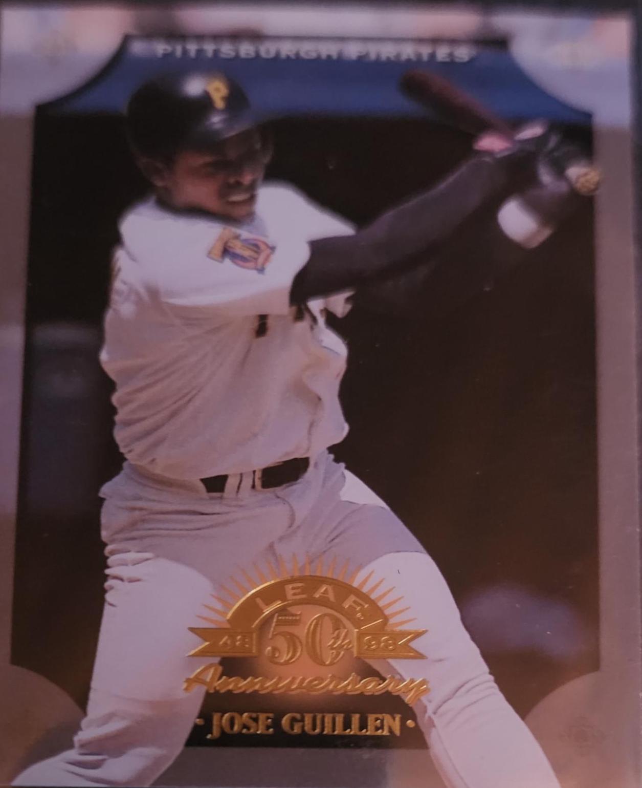 Jose Guillen #77 Baseball Cards 1998 Leaf 50th Anniversary