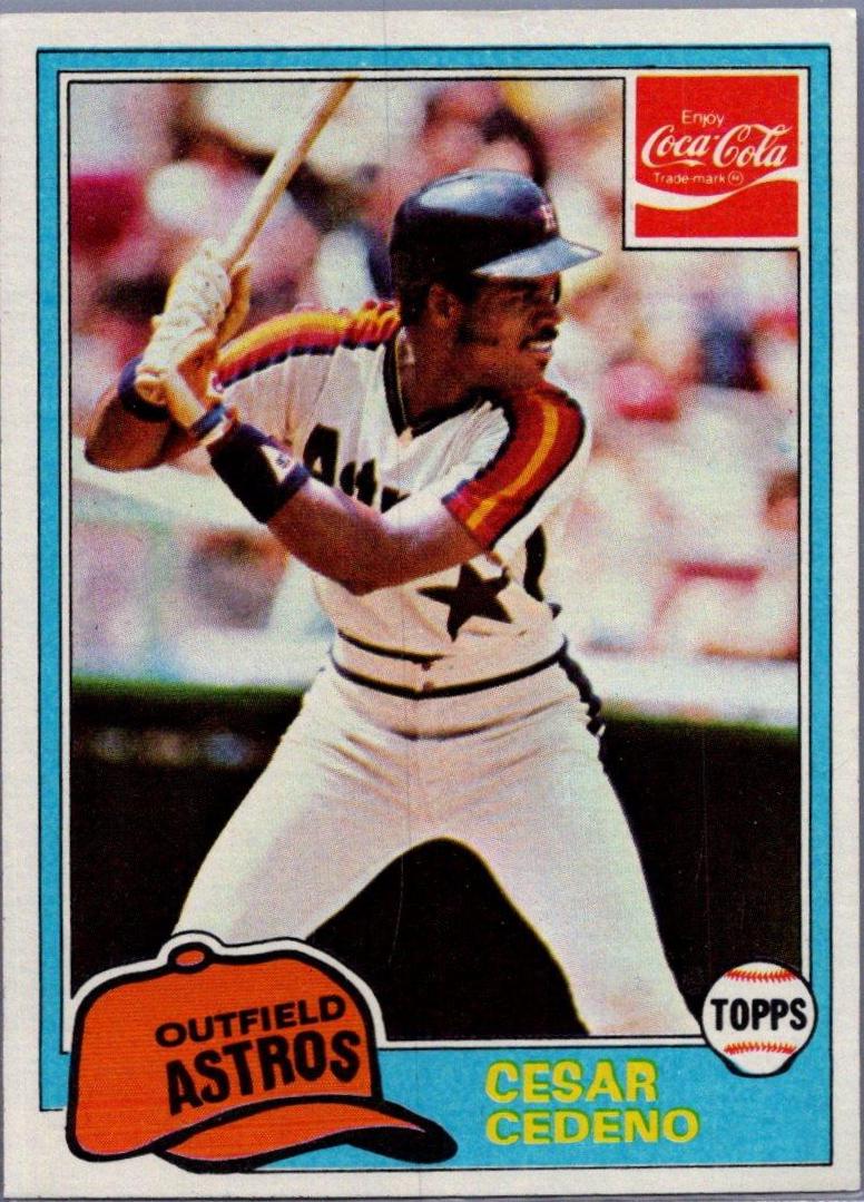 Cesar Cedeno #2 Baseball Cards 1981 Coca Cola