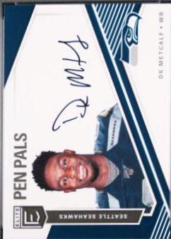 DK Metcalf #PP-DK Football Cards 2019 Panini Donruss Elite Pen Pals