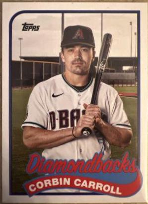 Michael Harris II, Corbin Carroll #89DH-9 Baseball Cards 2023 Topps Archives 1989 Doubleheaders