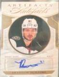 Brandon Duhaime #AF-BD Hockey Cards 2022 Upper Deck Artifacts Auto Facts