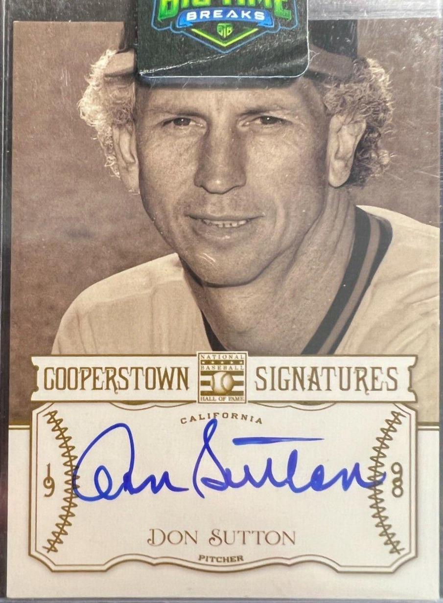 Don Sutton #HOF-STN Baseball Cards 2013 Panini Cooperstown Signatures