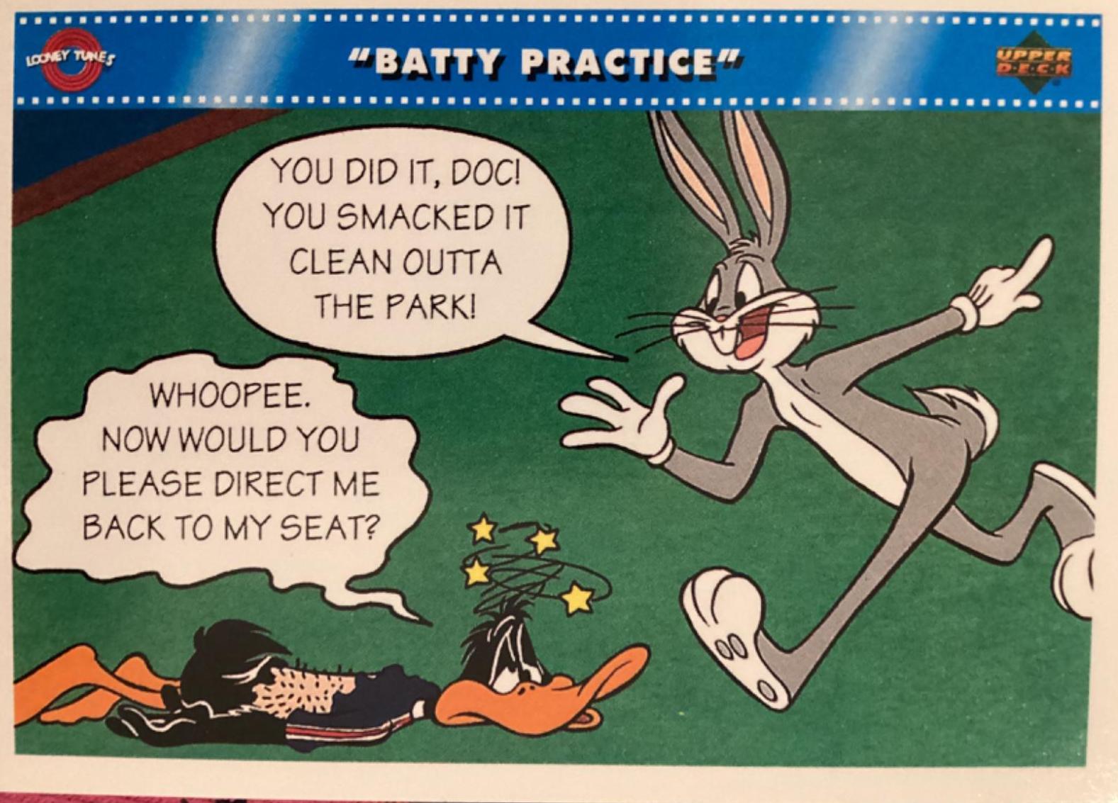 Batty Practice #54 Baseball Cards 1992 Upper Deck Comic Ball