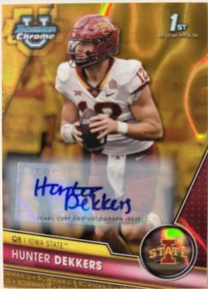 Hunter Dekkers [Autograph Gold Lava] #67