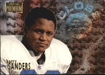 Barry Sanders #6 Football Cards 1996 Skybox Premium Close Ups