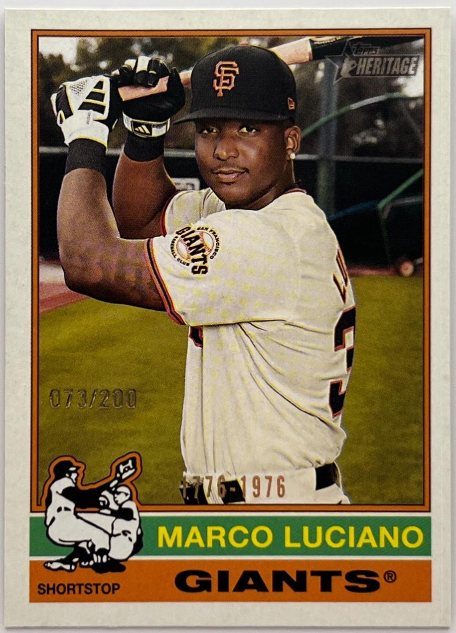 Marco Luciano [Bicentennial] #23 Prices | 2025 Topps Heritage ...