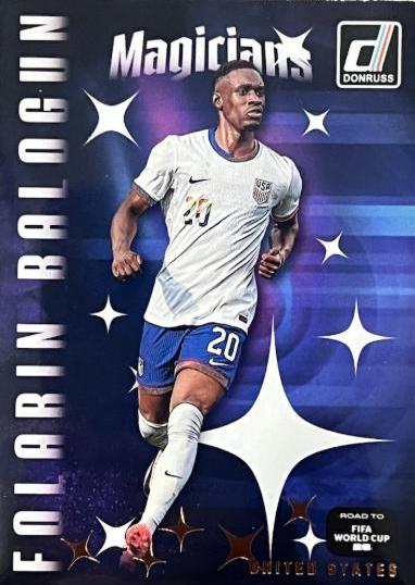 Folarin Balogun #9 2025 Panini Donruss Road To FIFA Magicians