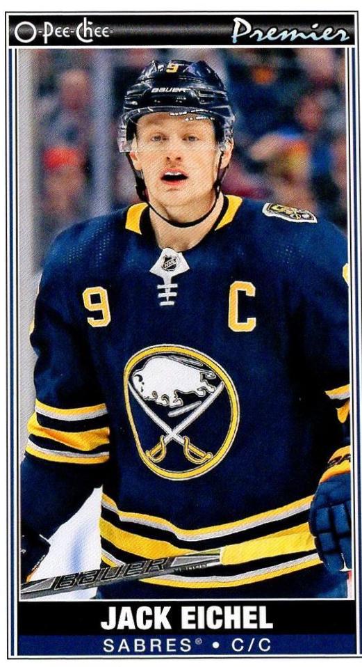 Jack Eichel #P-11 2020-21 O-Pee-Chee Hockey O-Pee-Chee Premier Tallboys