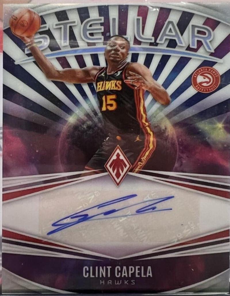 Clint Capela #SS-CCP Basketball Cards 2023 Panini Phoenix Stellar Signature