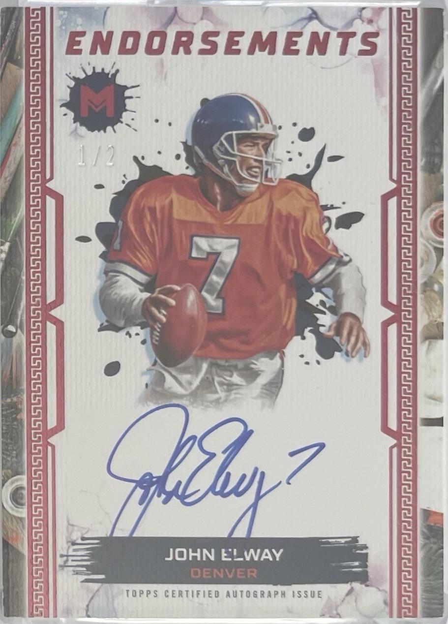 John Elway #ME-JE 2023 Topps Motif Endorsements Football