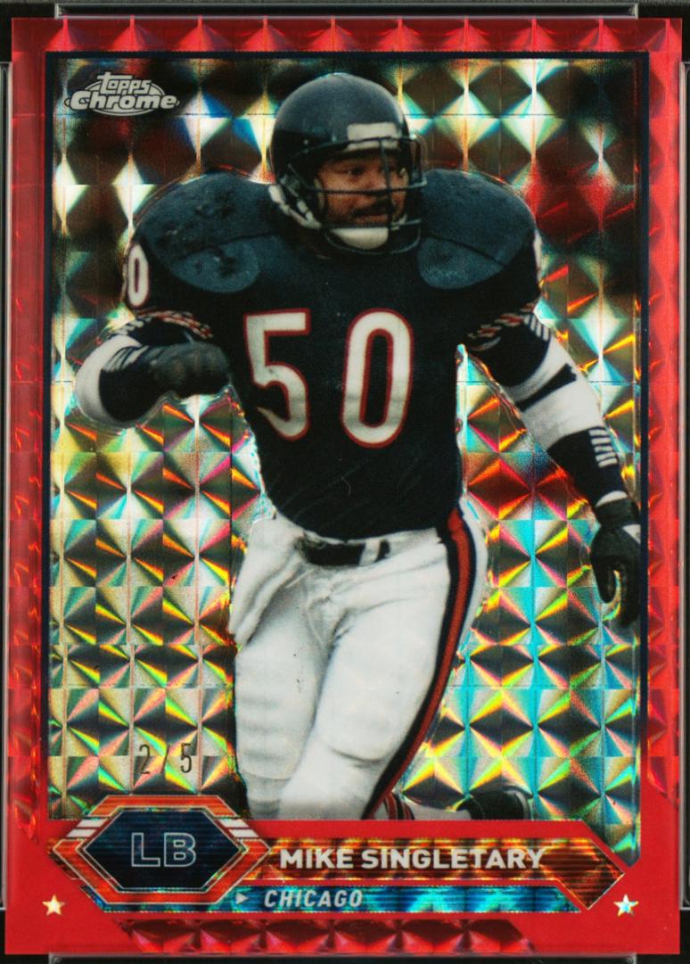 Mike Singletary [Geometric Red] #25