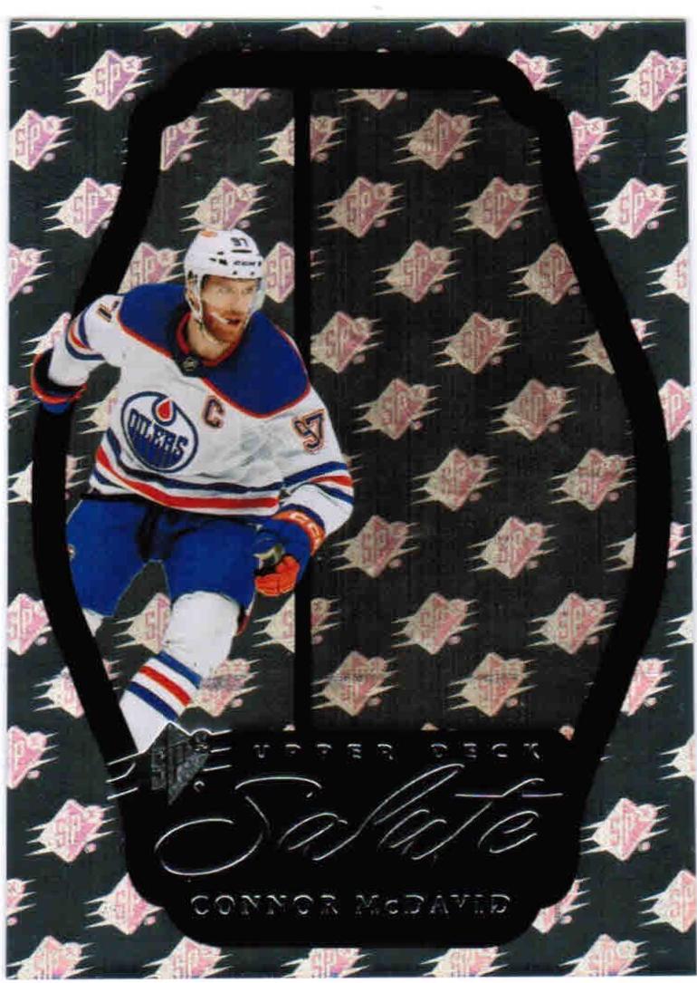 Connor McDavid #S-CM Hockey Cards 2024 SPx Salute