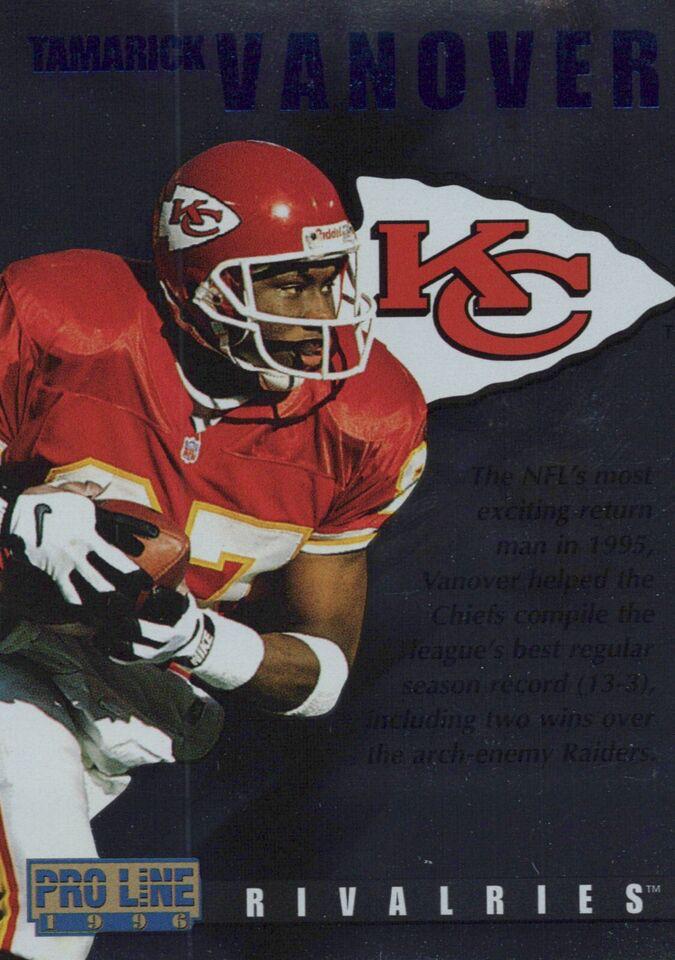 Napoleon Kaufman / Tamarick Vanover #R4 Football Cards 1996 Pro Line Rivalries