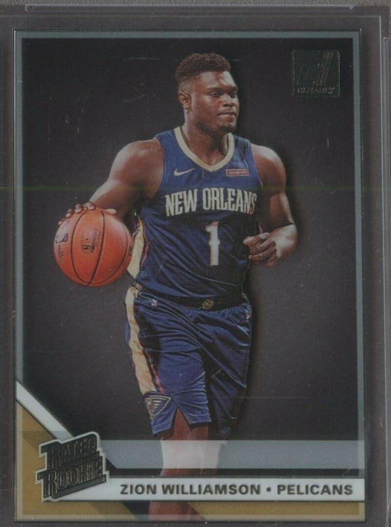 Zion Williamson #51 Basketball Cards 2019 Panini Clearly Donruss