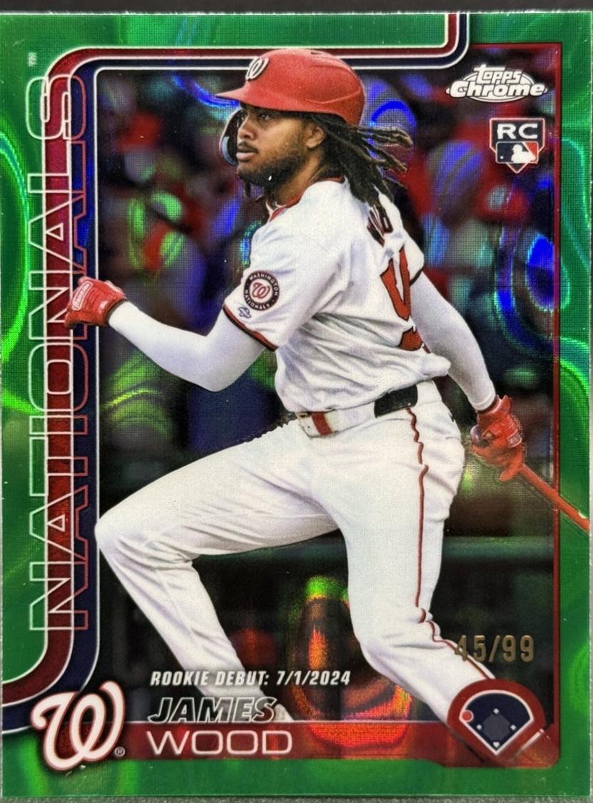 James Wood [Green Lava Refractor] #USC95 Prices | 2025 Topps