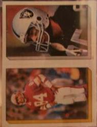 Gary Clark, Dokie Williams Football Cards 1986 Topps Stickers