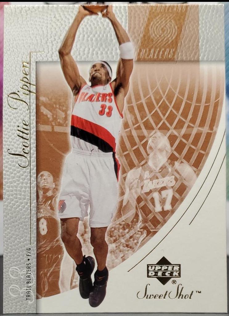 Scottie Pippen #69 Basketball Cards 2002 Upper Deck Sweet Shot