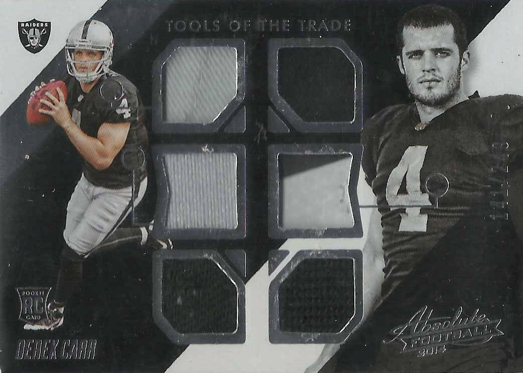 Derek Carr #DC Football Cards 2014 Panini Absolute Tools of the Trade Complete Rookies