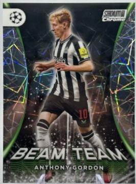 Anthony Gordon #BT-AGO Soccer Cards 2023 Topps Stadium Club Chrome UEFA Beam Team