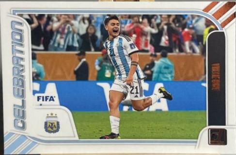 Paulo Dybala #2 Soccer Cards 2023 Panini Donruss Celebration
