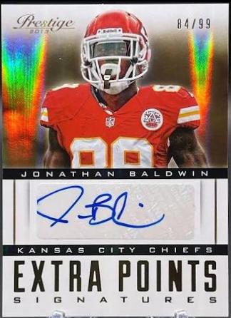 Jonathan Baldwin #34 Football Cards 2013 Panini Prestige Extra Points Autographs