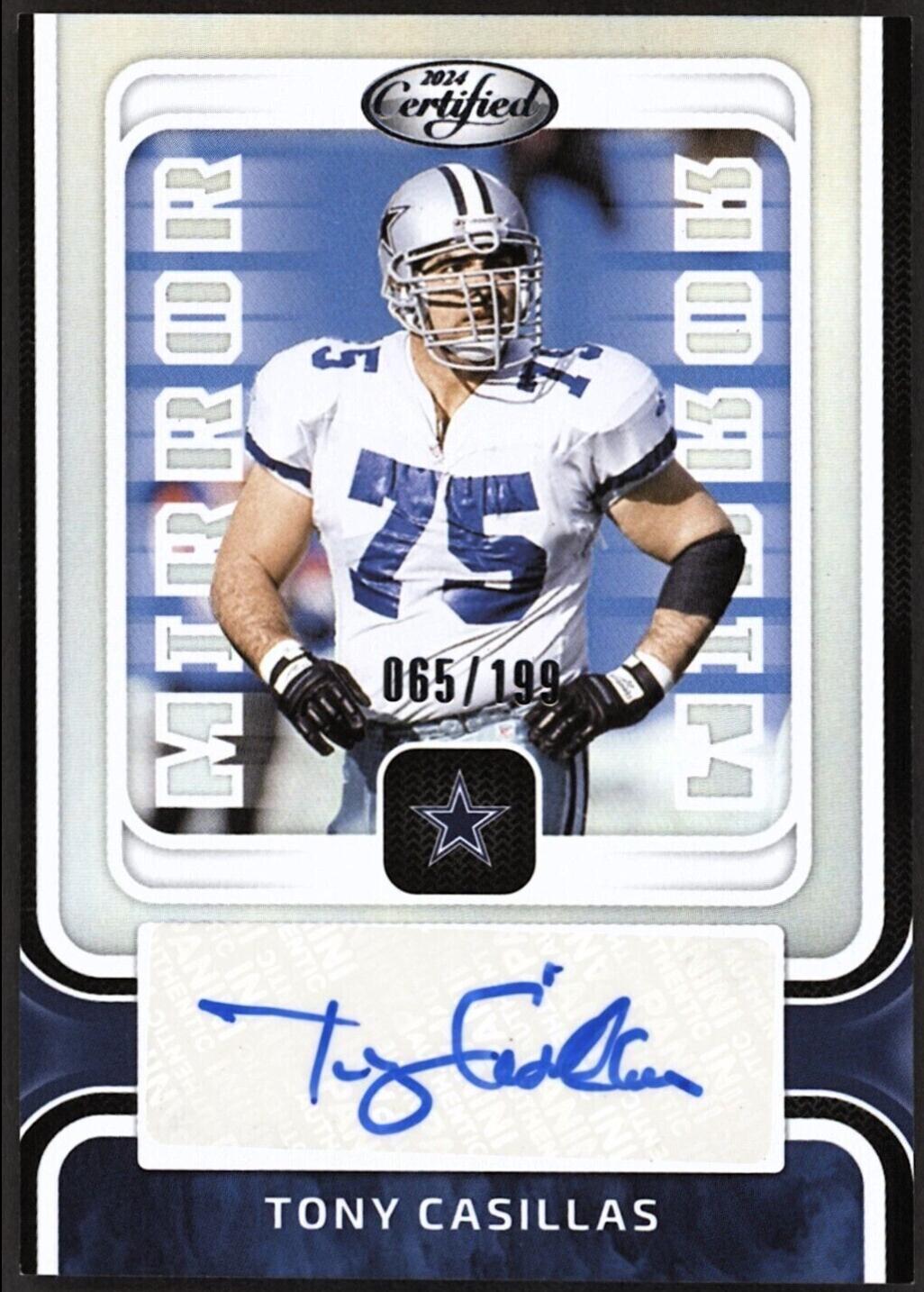 Tony Casillas #MS-TCA Football Cards 2024 Panini Certified Mirror Signature