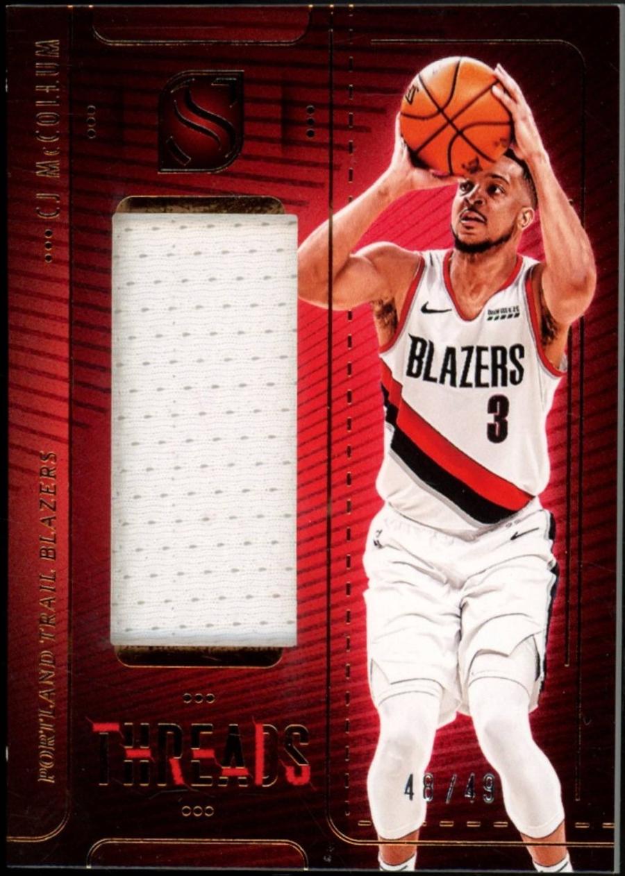 CJ McCollum #32 2024 Panini Silhouette Threads Basketball