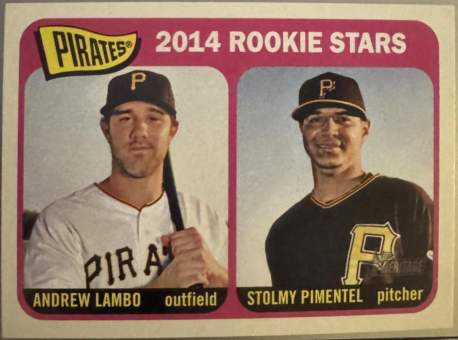 Andrew Lambo / Stolmy Pimentel #143 2014 Topps Heritage Rookie Stars #143 Baseball Cards 2014 Topps Heritage
