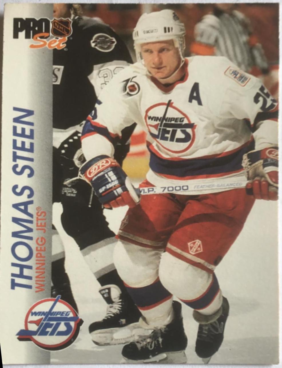 Thomas Steen #217 Hockey Cards 1992 Pro Set