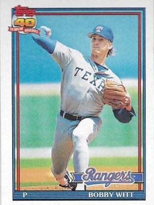 Bobby Witt #27 Baseball Cards 1991 Topps
