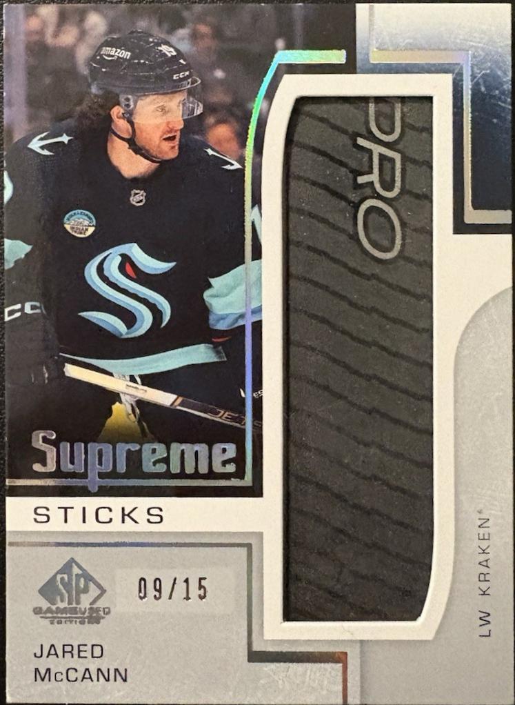 Jared McCann #SP-JM 2024 Sp Game Used Supreme Gloves Hockey
