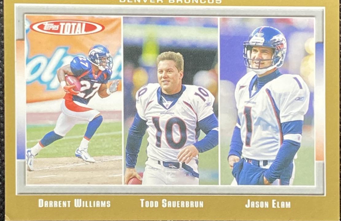 Darrent Williams, Todd Sauerbrun, Jason Elam [Gold] #132