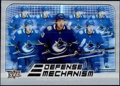 Quinn Hughes #DM-8 Hockey Cards 2022 Upper Deck Defense Mechanism