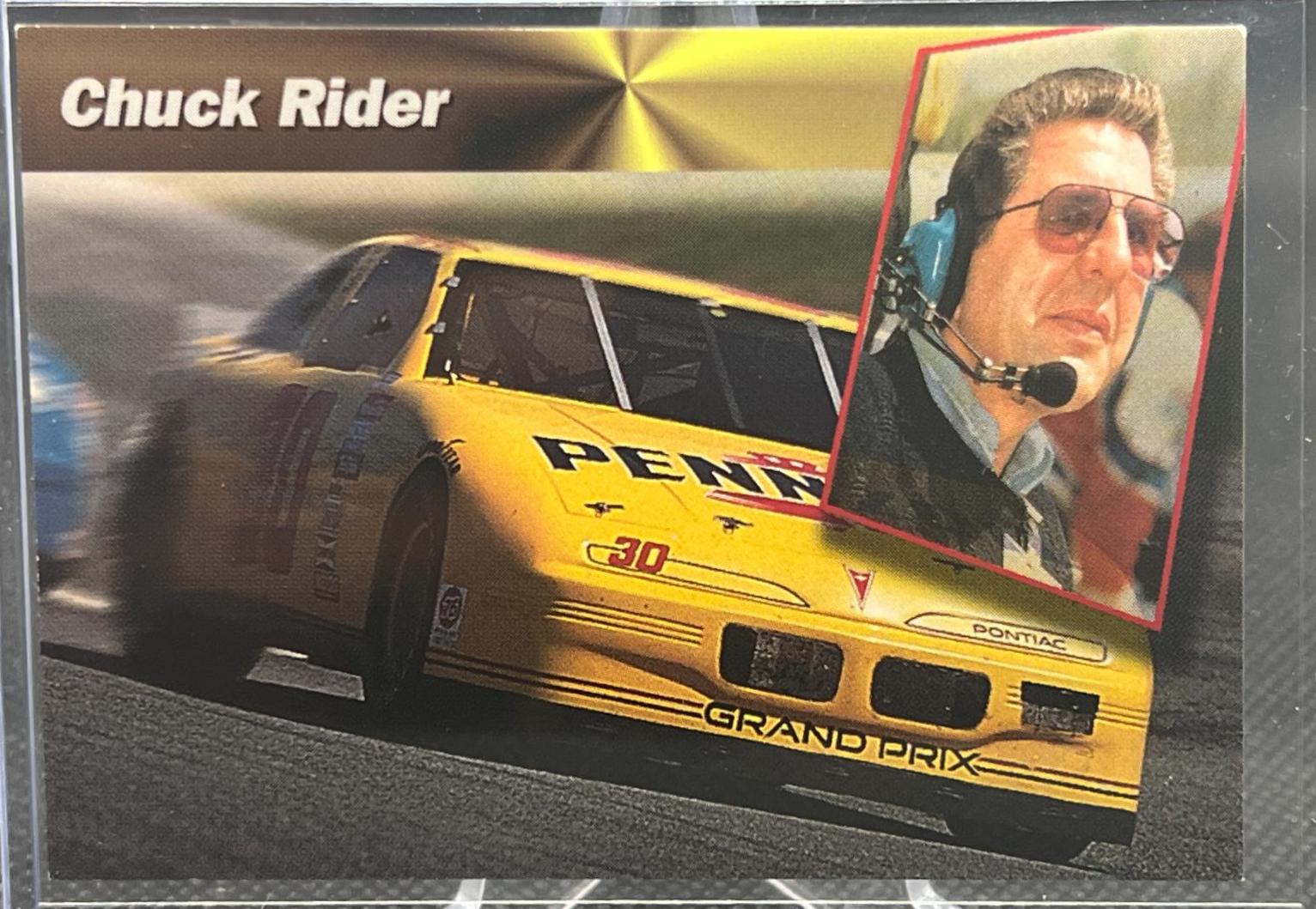 Chuck Rider #111 Racing Cards 1994 Power Racing Pro Set NASCAR