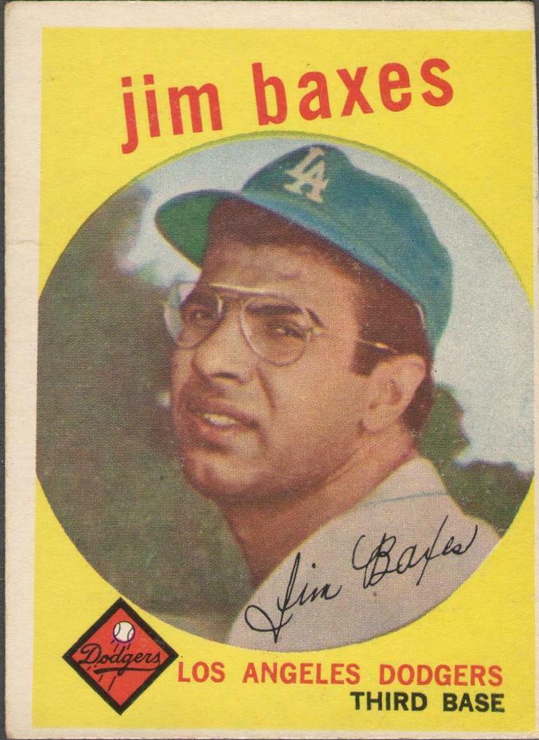 Jim Baxes #547 Baseball Cards 1959 Topps