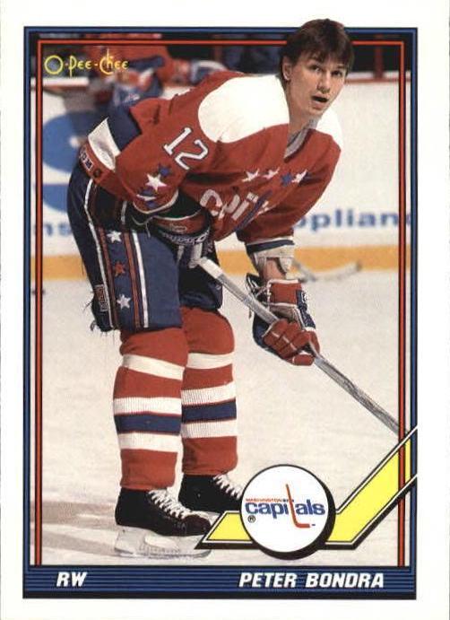Peter Bondra #362 Hockey Cards 1991 O-Pee-Chee