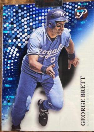 George Brett [Encased Blue Refractor] #167