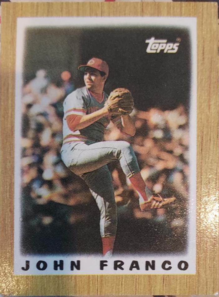 John Franco #5 Baseball Cards 1987 Topps Mini League Leaders