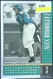 Alex Rodriguez #43 Baseball Cards 2000 Upper Deck Legends