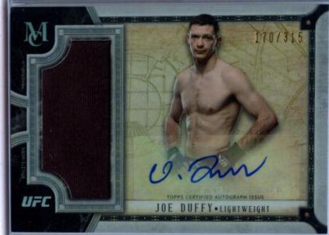 Joe Duffy #SSAR-JD Ufc Cards 2018 Topps UFC Museum Collection Relic Autographs