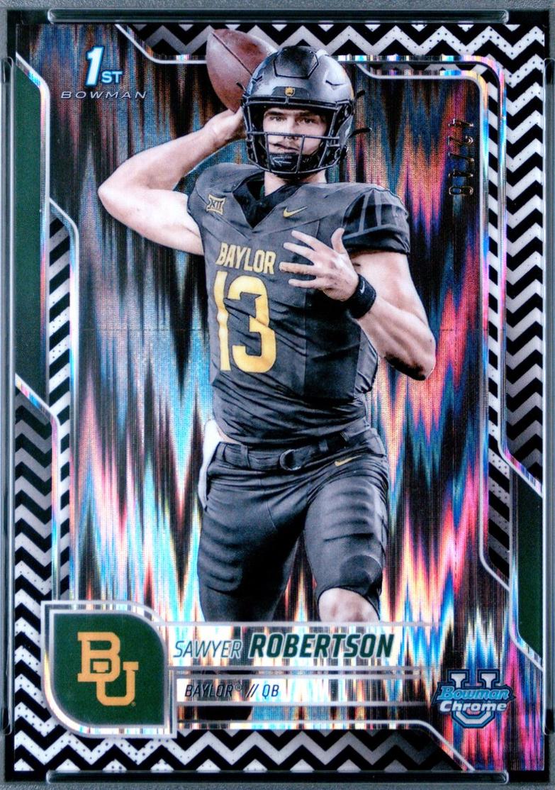 Sawyer Robertson [Black White Stealth Refractor] #33