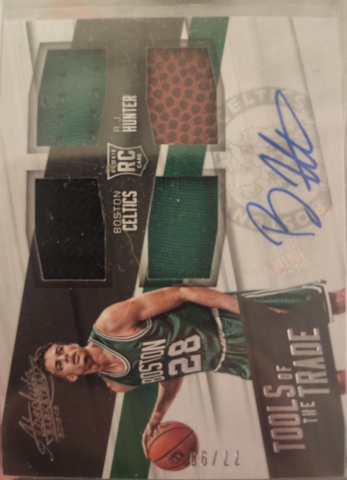 RJ Hunter #TTM-RJH Basketball Cards 2015 Panini Absolute Tools of the Trade Rookie Materials